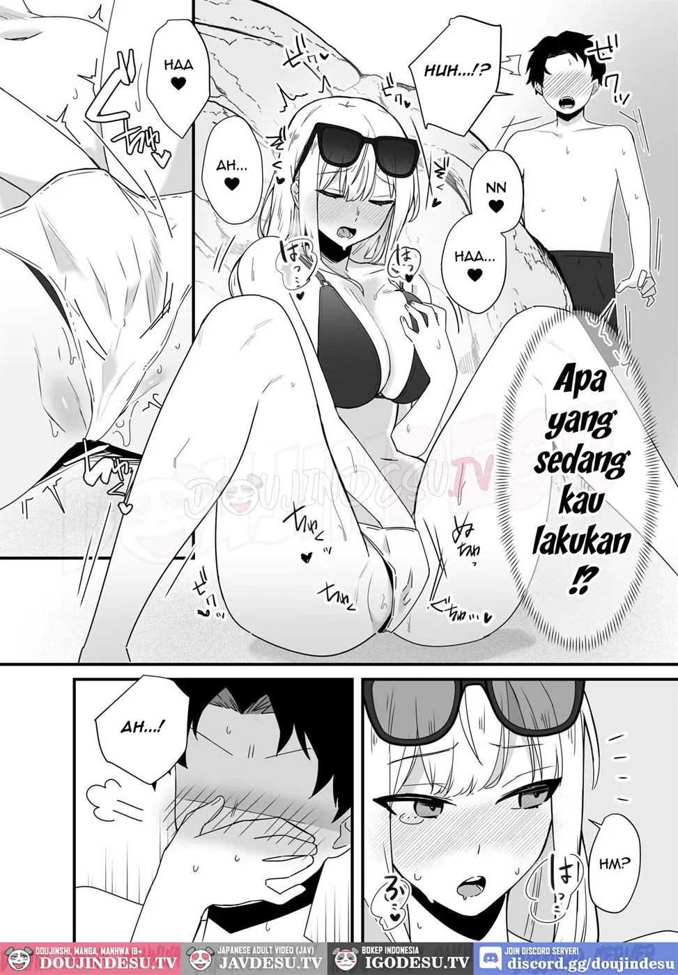 Umi de Yokkyuu Fuman na Bakunyuu Gal ni Osowareta node Asedaku Namahame Sex shita Hanashi - Page 5